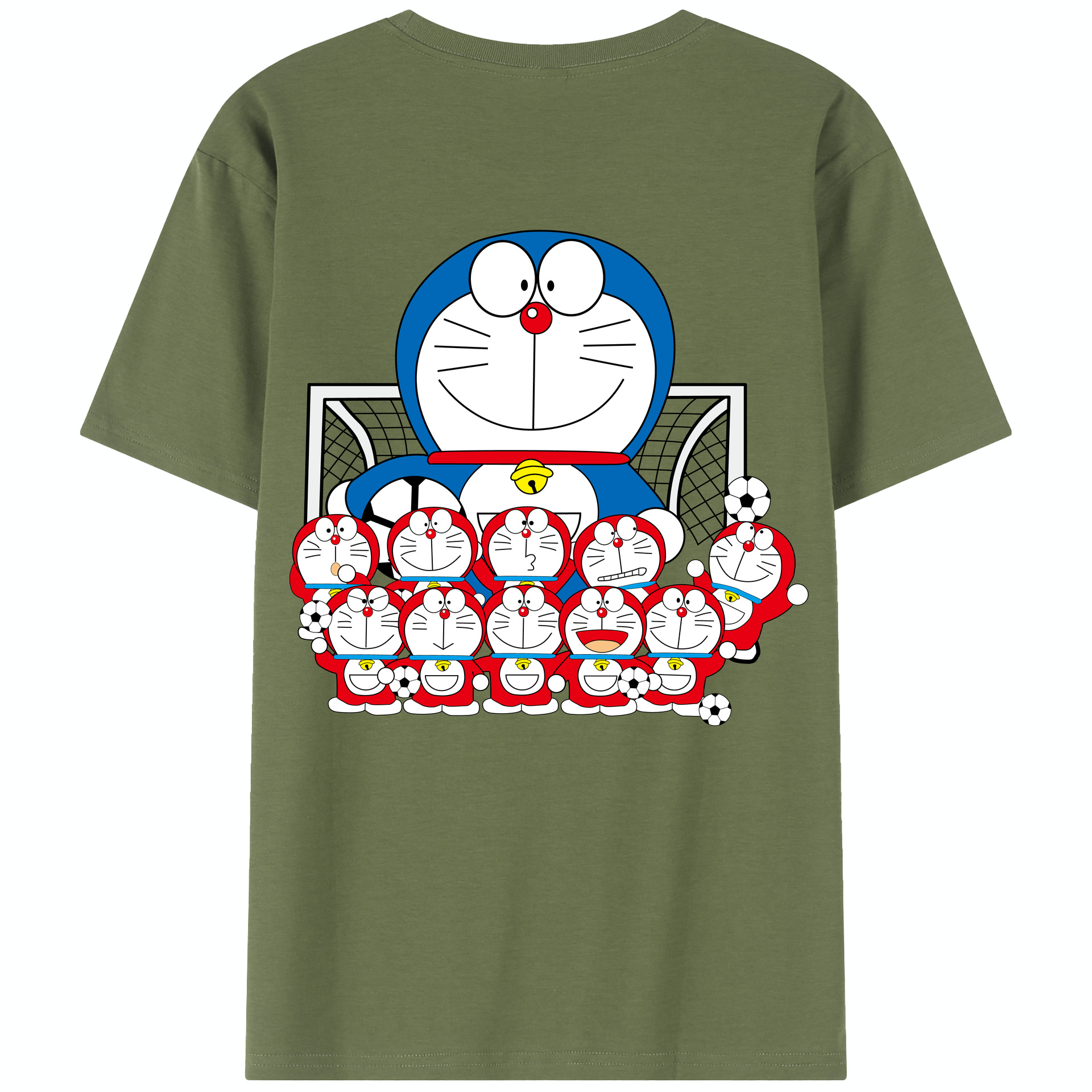 （画像用） ドラえもん Doraemon 綿100％半袖Tシャツ（背面プリント）